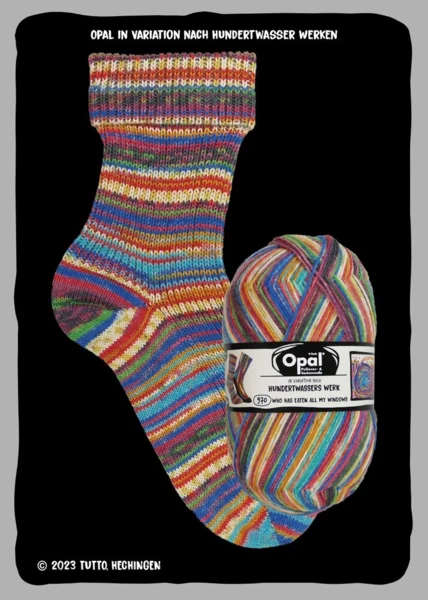 Opal nach Hundertwasser Edition 4-ply